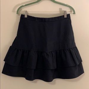 JCrew Ruffle Navy Circle